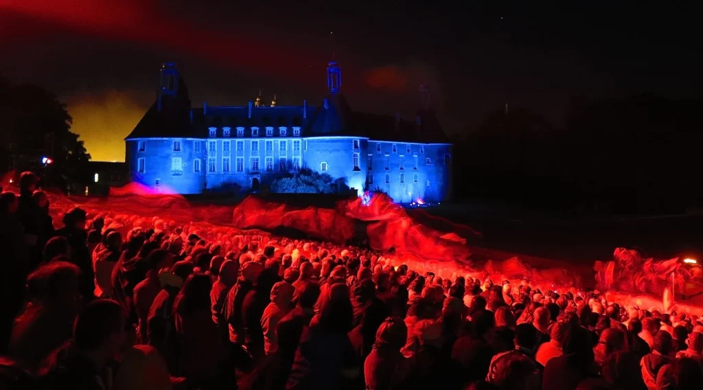 Historische Show im Château de Saint-Fargeau