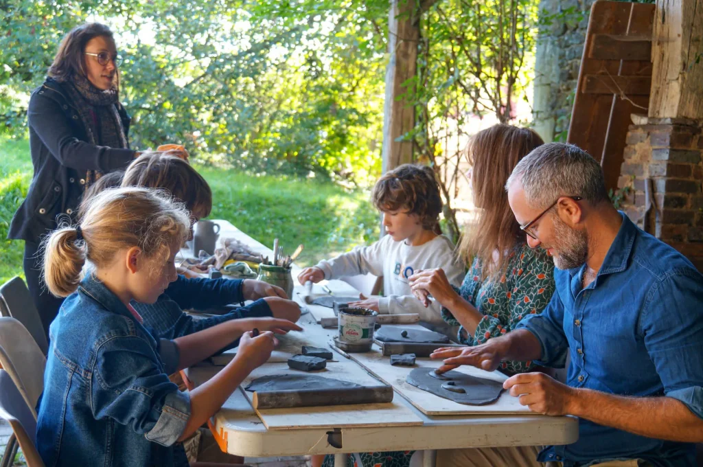 Family pottery workshop house of pottery memory Saint-Amand-en-Puisaye