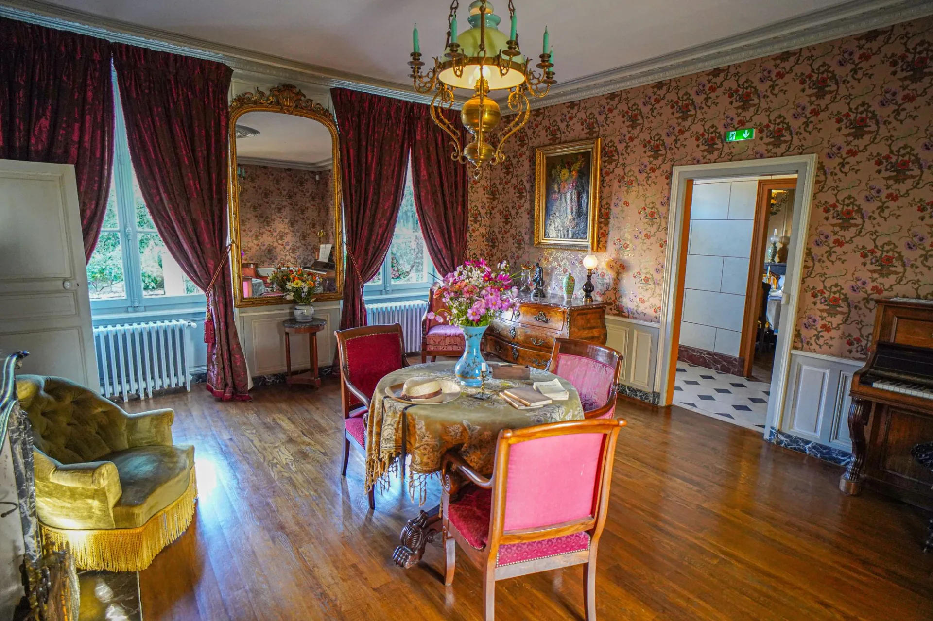 Living room of Colette’s birthplace in Saint-Sauveur-en-Puisaye