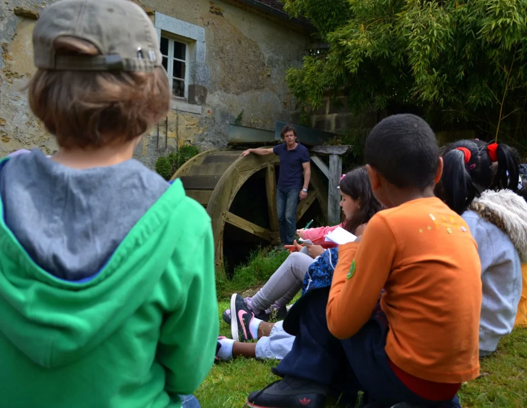 School group at Moulin de Vanneau