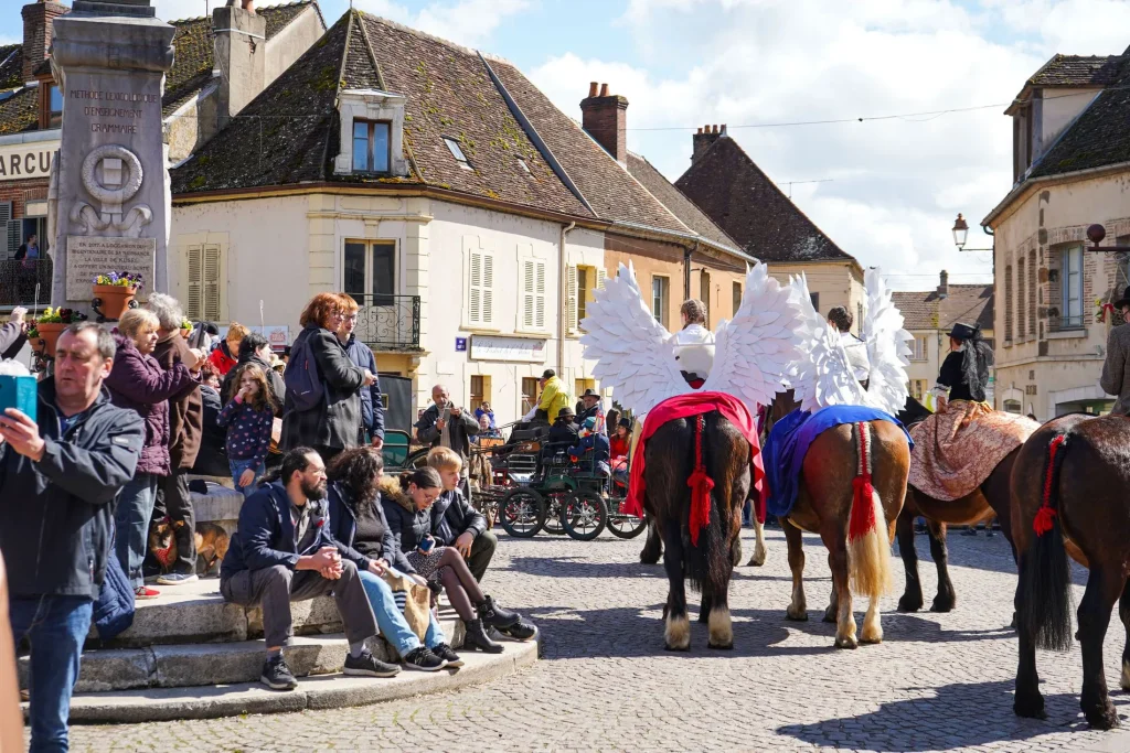 Beau marché de Toucy en Puisaye dans l'Yonne