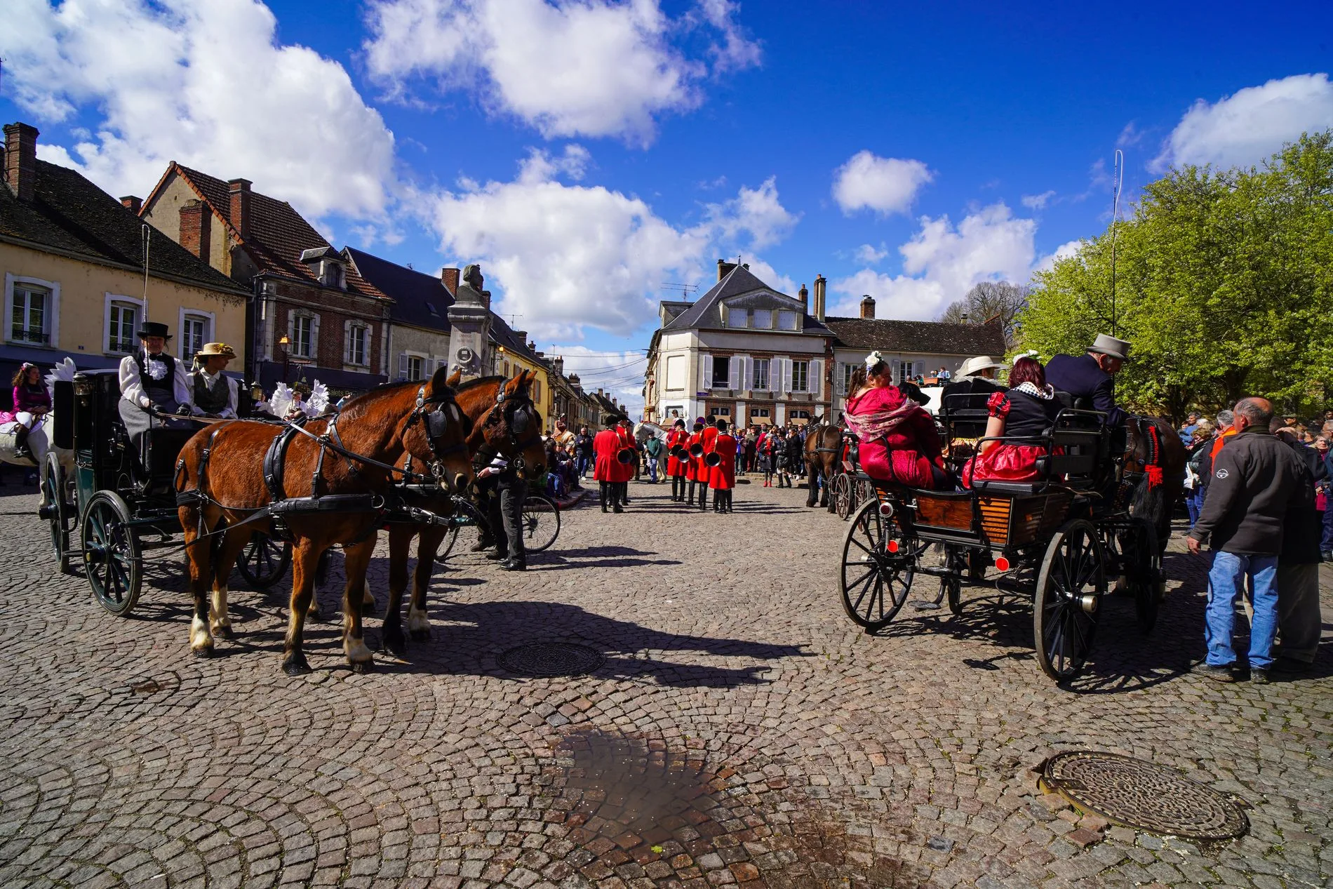 Beautiful market in Toucy en Puisaye in Yonne