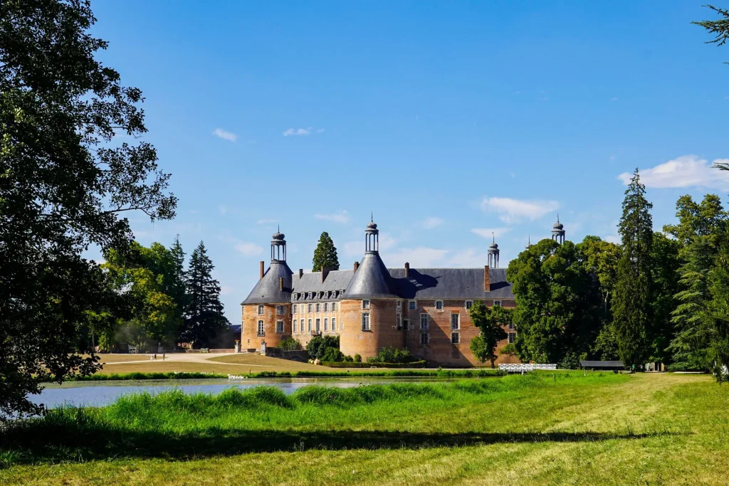 View of the Château de Saint-Fargeau from the park