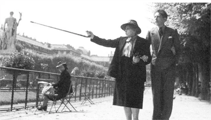 Colette and Jean Cocteau in Paris