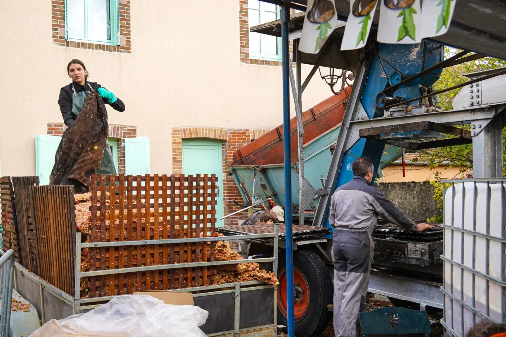 Pressoir à pommes à la fête de la Châtaigne de Diges