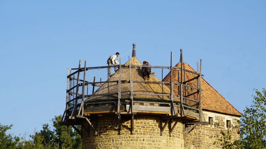 Medieval construction site of Guédelon in Puisaye