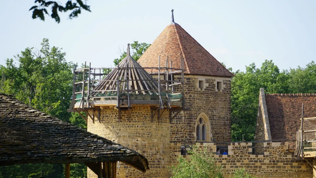 Medieval construction site of Guédelon in Puisaye