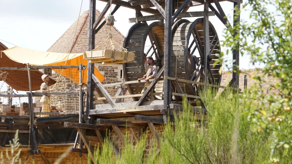 Medieval construction site of Guédelon in Puisaye