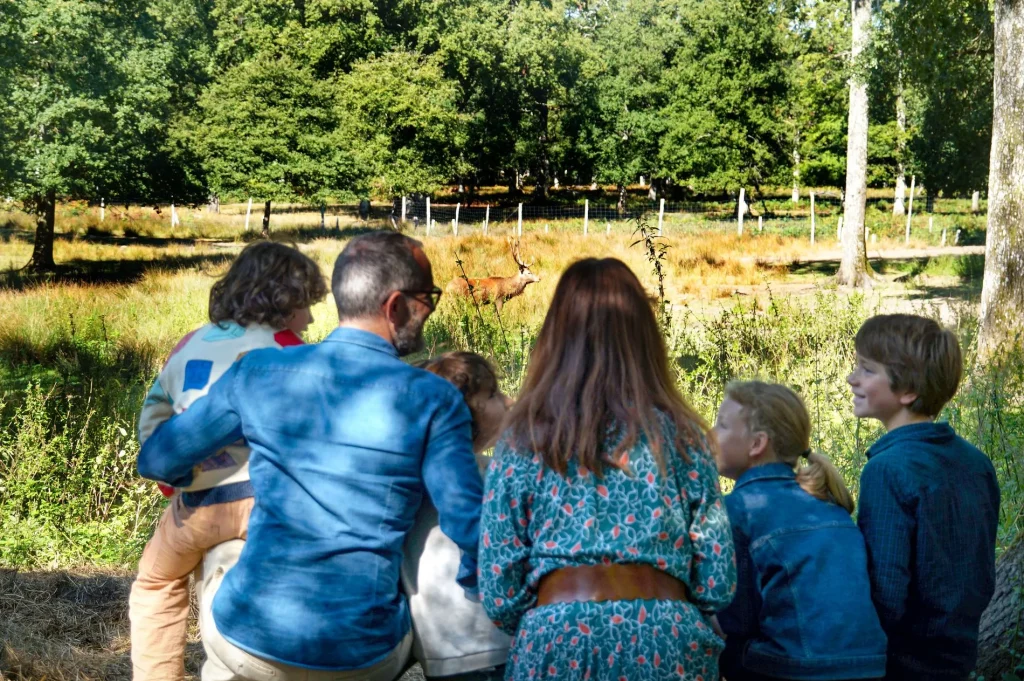 Family at the Boutissaint Animal Park