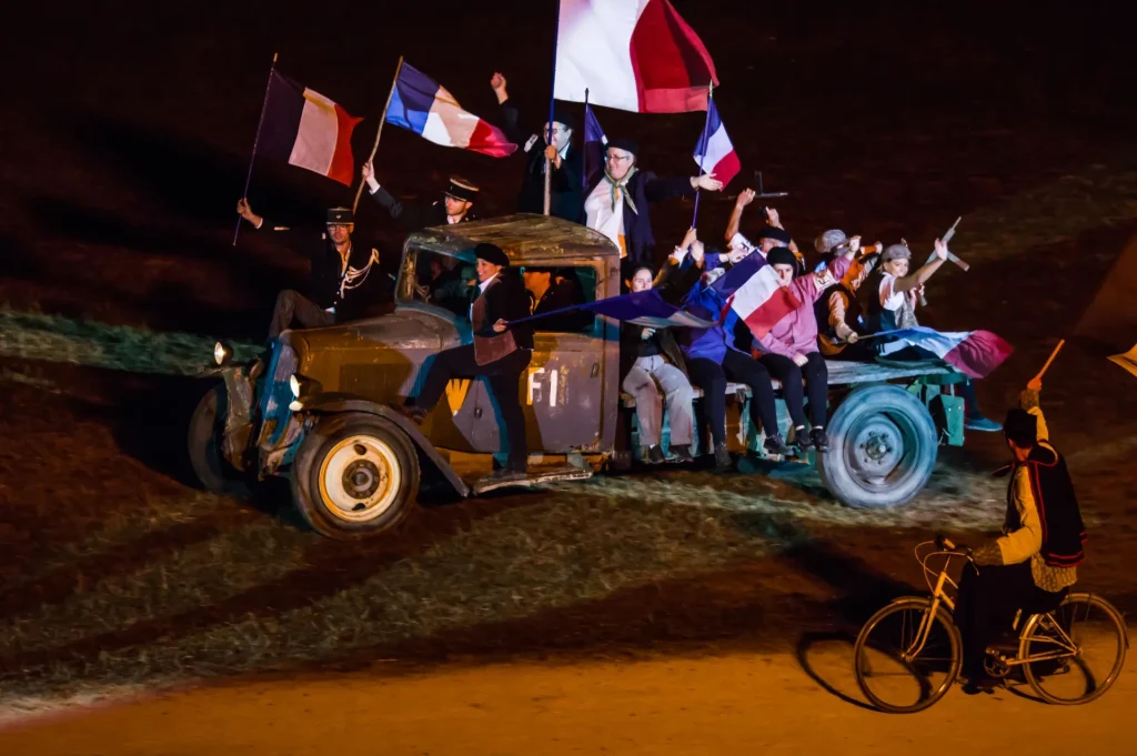 Historical show at the Château de Saint-Fargeau