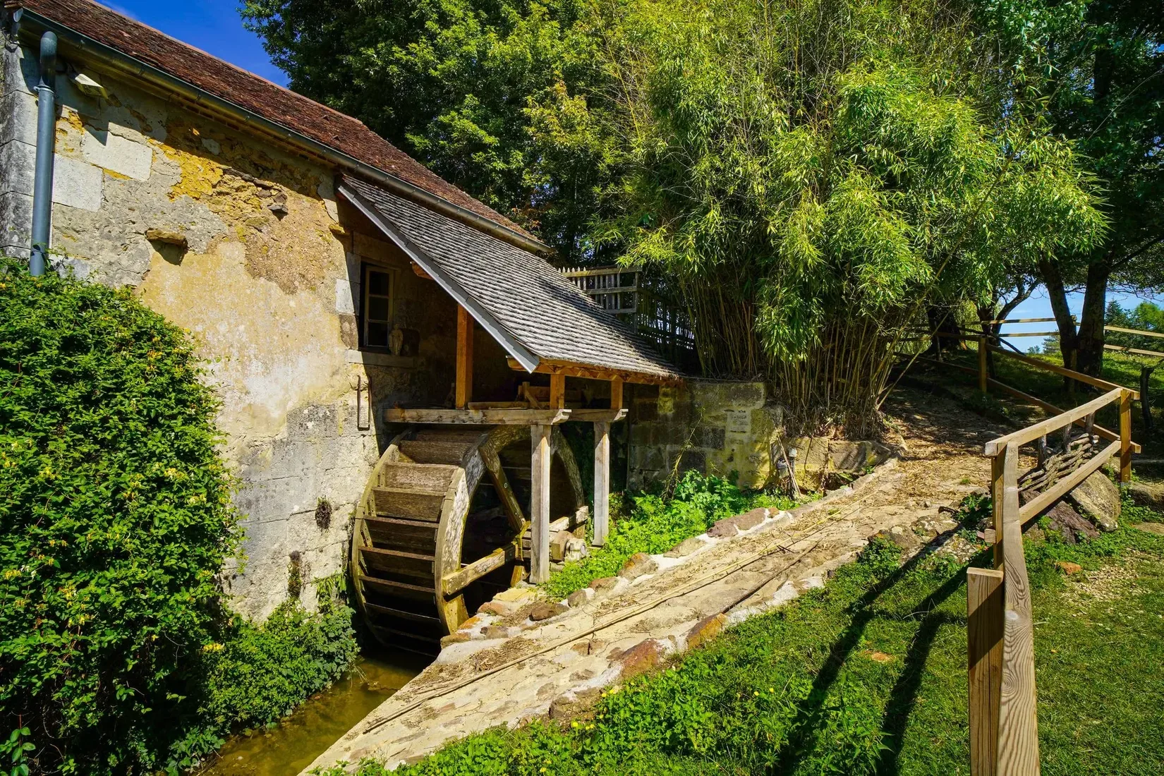 la roue du moulin de Vanneau