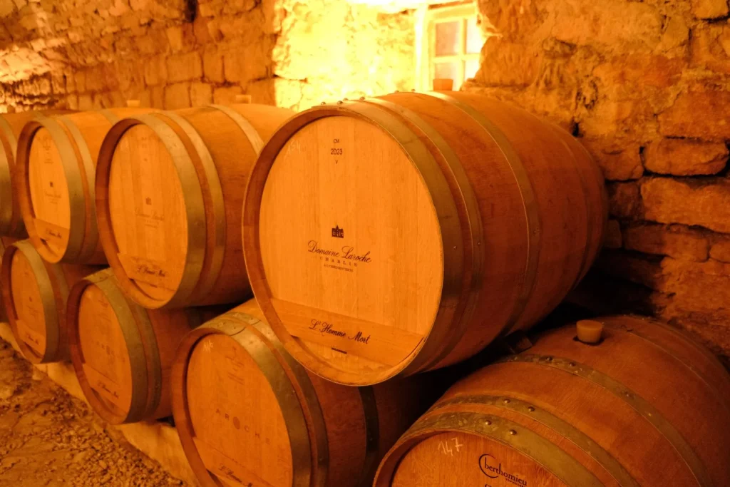 Cellar of the Laroche de Tonnerre estate