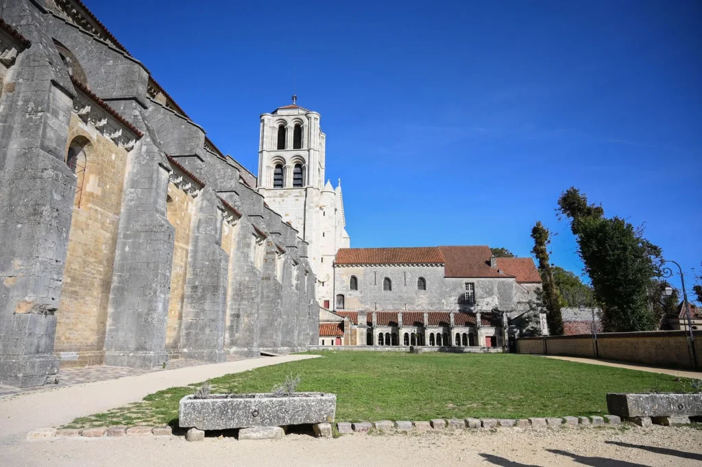 Courtyard of the Basilica of Sainte-Marie-Madeleine de Vezelay