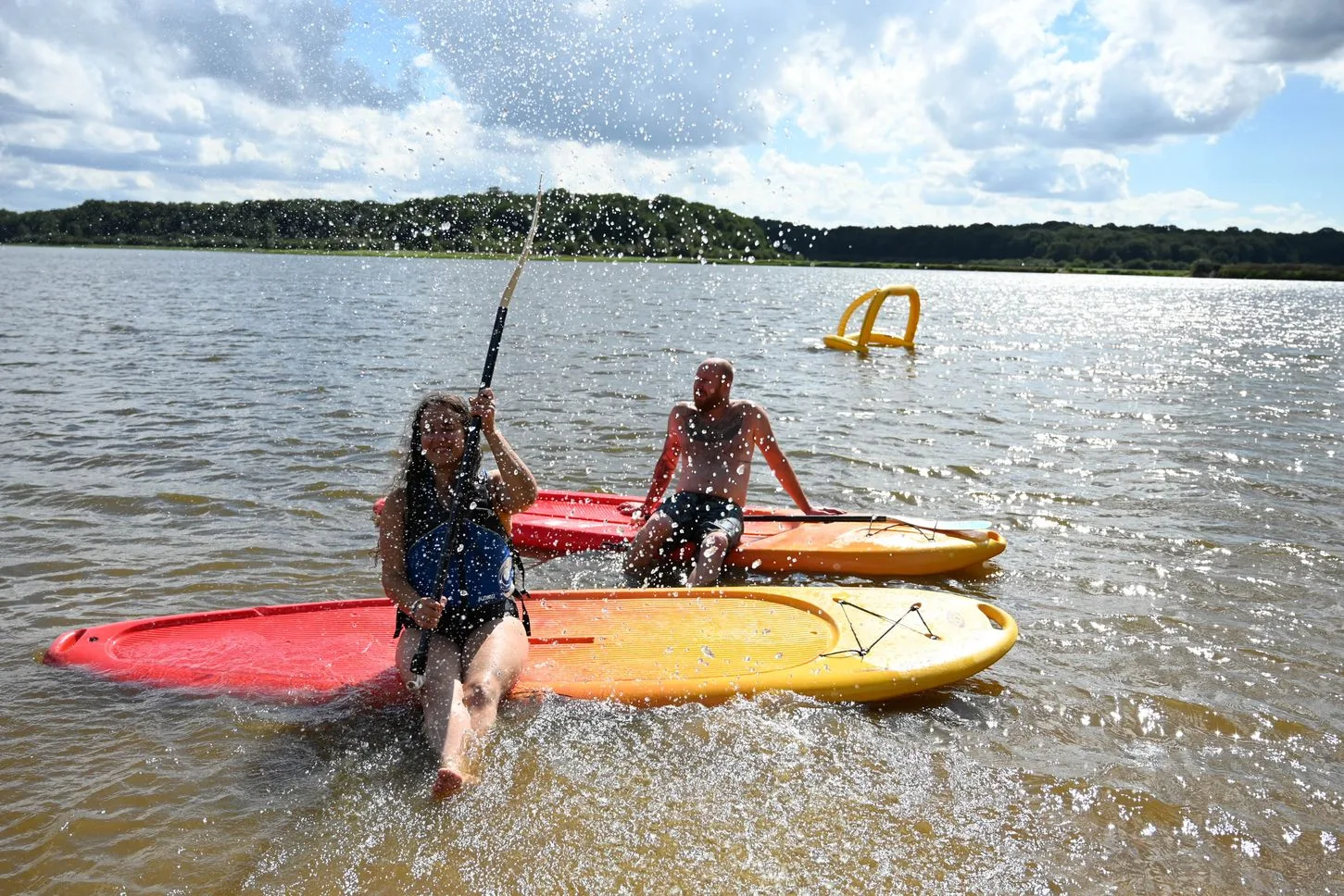 Water activities on Lake Bourdon