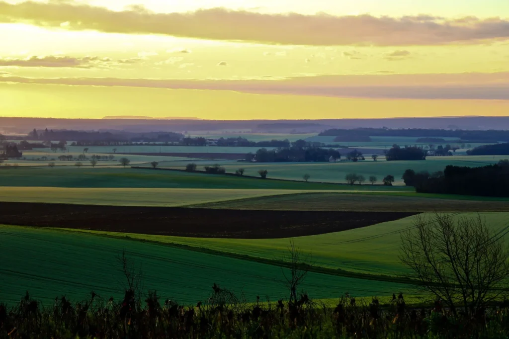 landscape of the valleys of Treigny