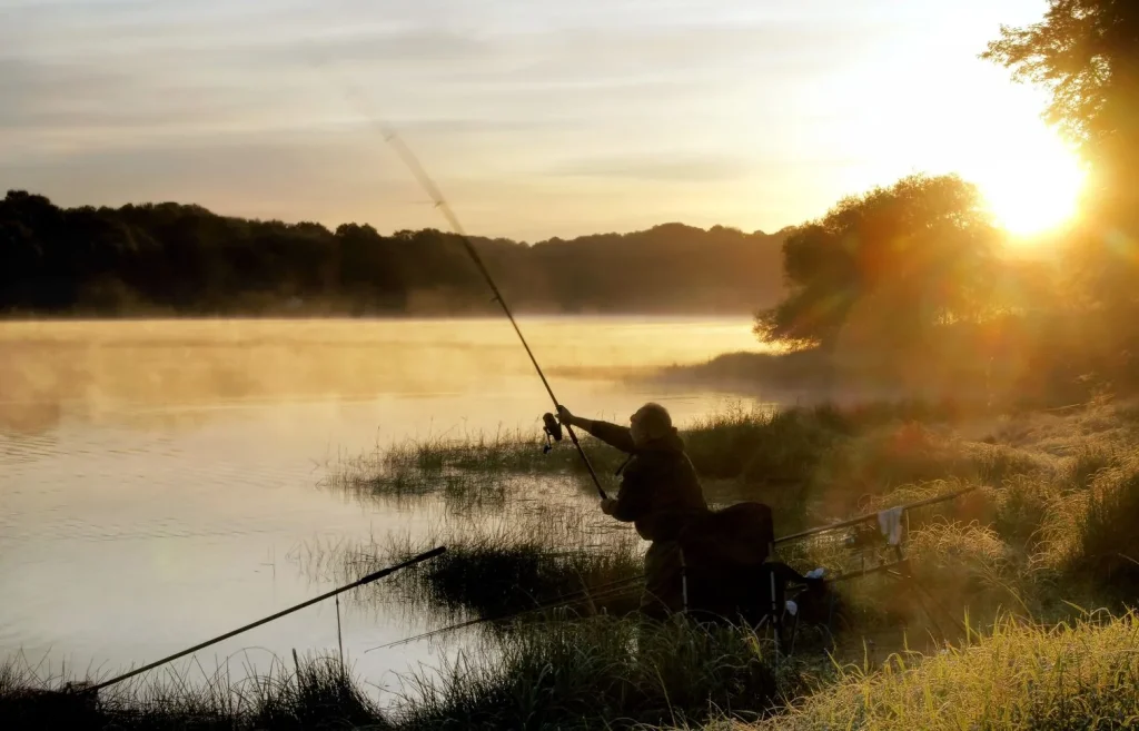 Fisherman in Puisaye Forterre