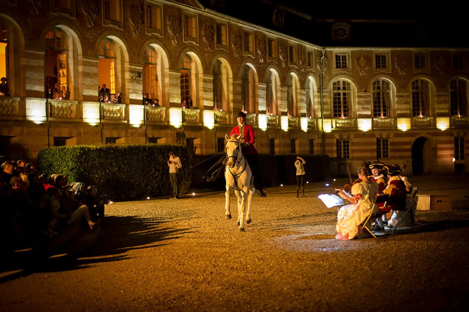 La représentation nocturne au chateau de Saint-Fargeau
