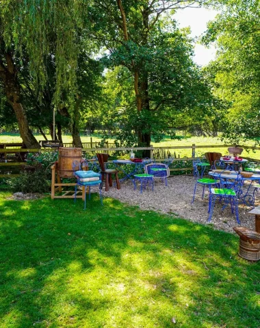 outdoor terrace of the Vanneau mill