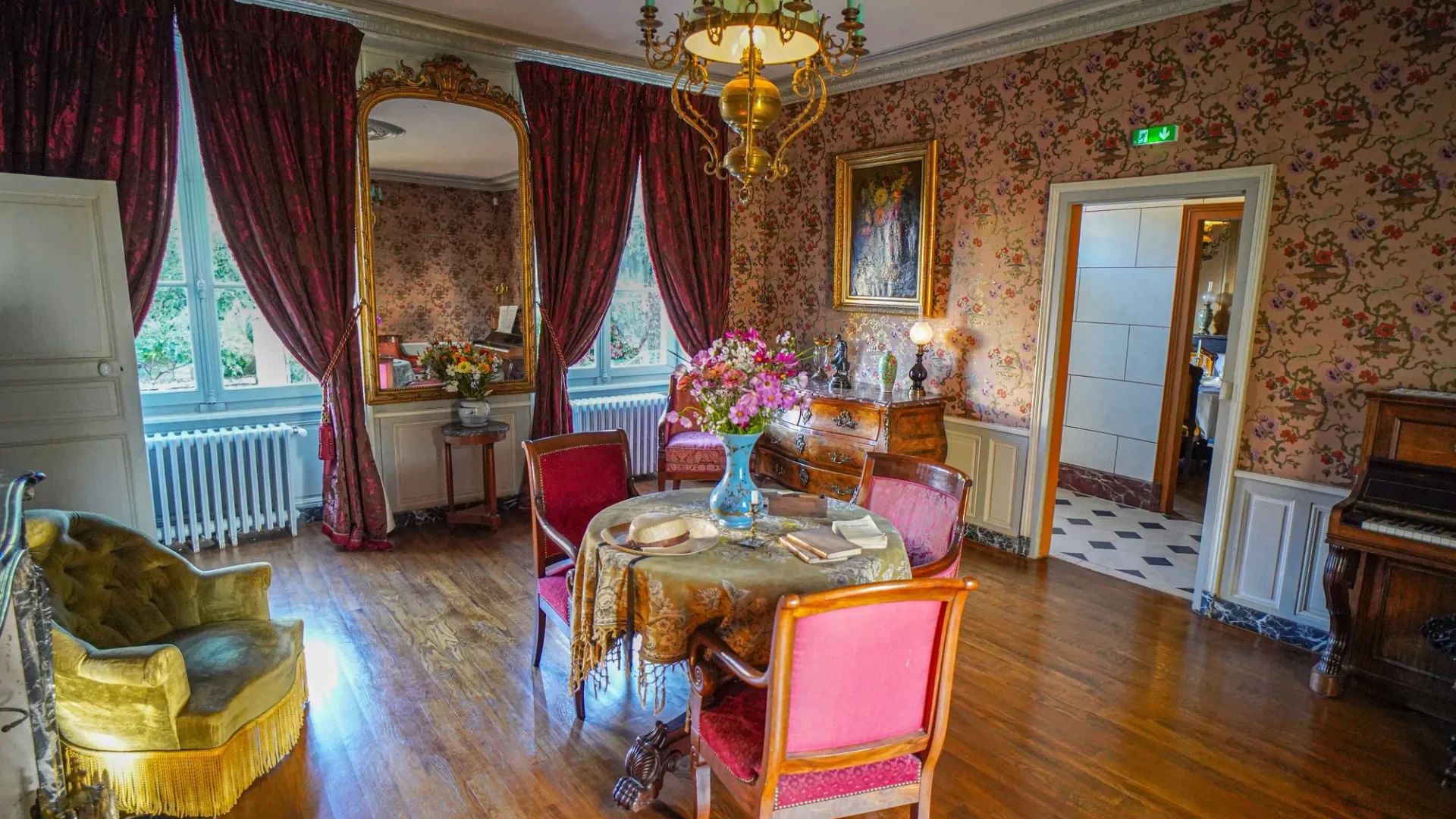 Living room of Colette’s birthplace in Saint-Sauveur-en-Puisaye