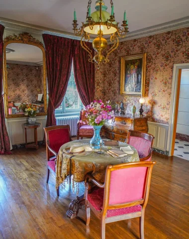 Living room of Colette’s birthplace in Saint-Sauveur-en-Puisaye