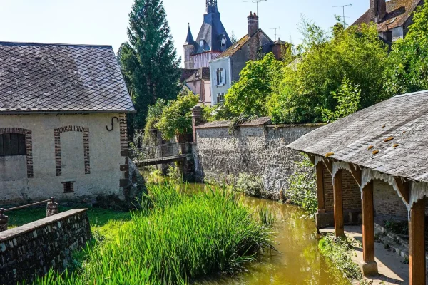 Belfry of the village of Saint-Fargeau