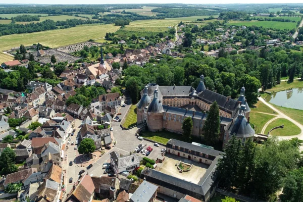 Village of Saint-Fargeau and its castle