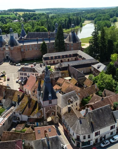 Village of Saint-Fargeau in Puisaye