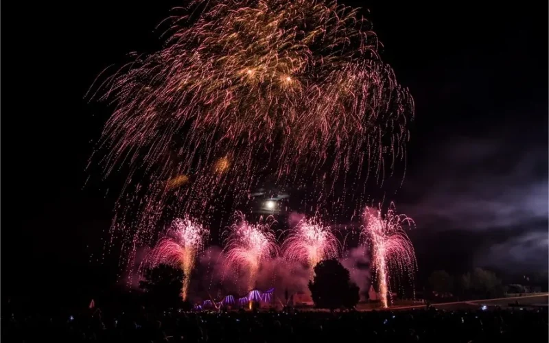 Rogny-les-sept-écluses fireworks display