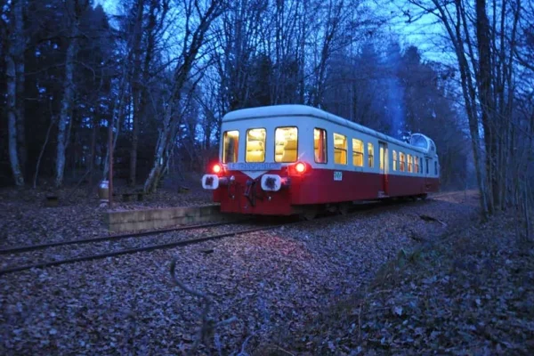 The Puisaye Tourist Train at night