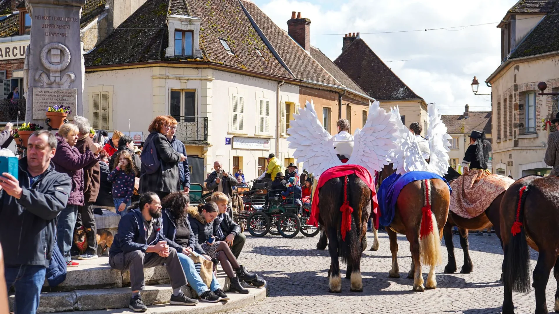 Beautiful market in Toucy en Puisaye in Yonne