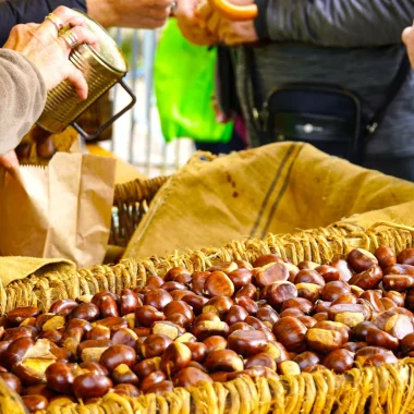 Châtaignes à la fête de Diges