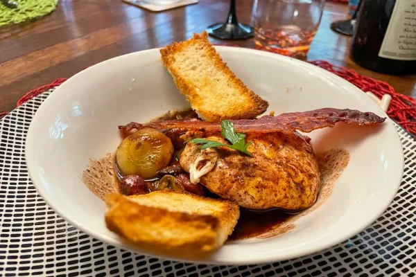 oeuf meurette à la Croix Blanche