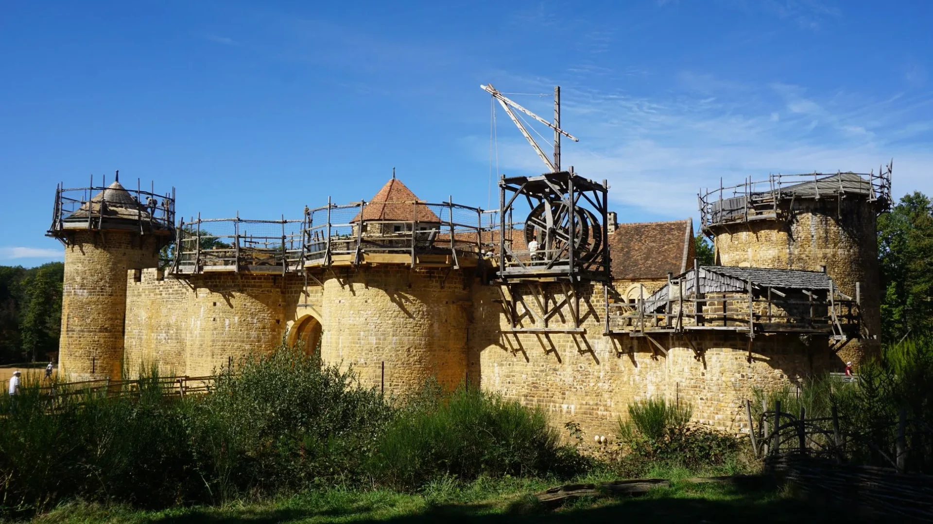 Medieval construction site of Guédelon in Puisaye