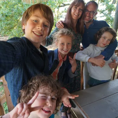 selfie en famille en Puisaye-Forterre