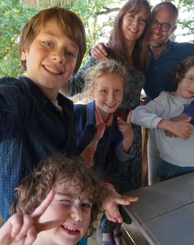 family selfie in Puisaye-Forterre
