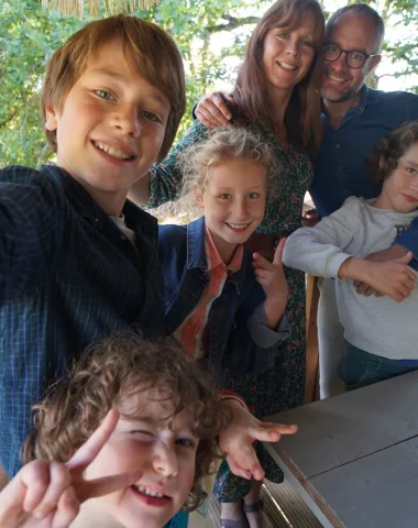 selfie en famille en Puisaye-Forterre