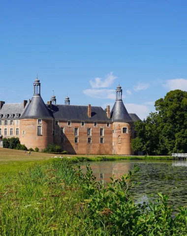 Château de Saint-Fargeau with its park and pond