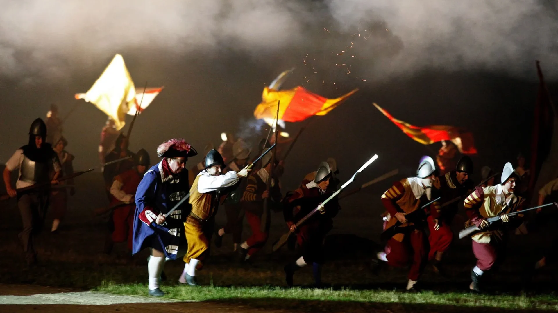 Historical show at the Château de Saint-Fargeau