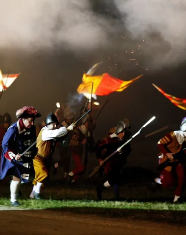 Historical show at the Château de Saint-Fargeau