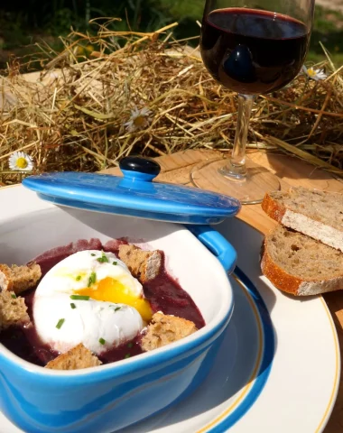 Oeuf meurette, recette bourguignonne