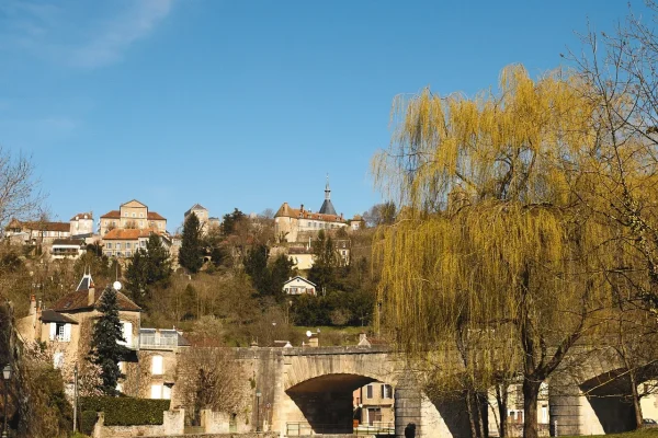 The town of Avallon renowned for its historic center