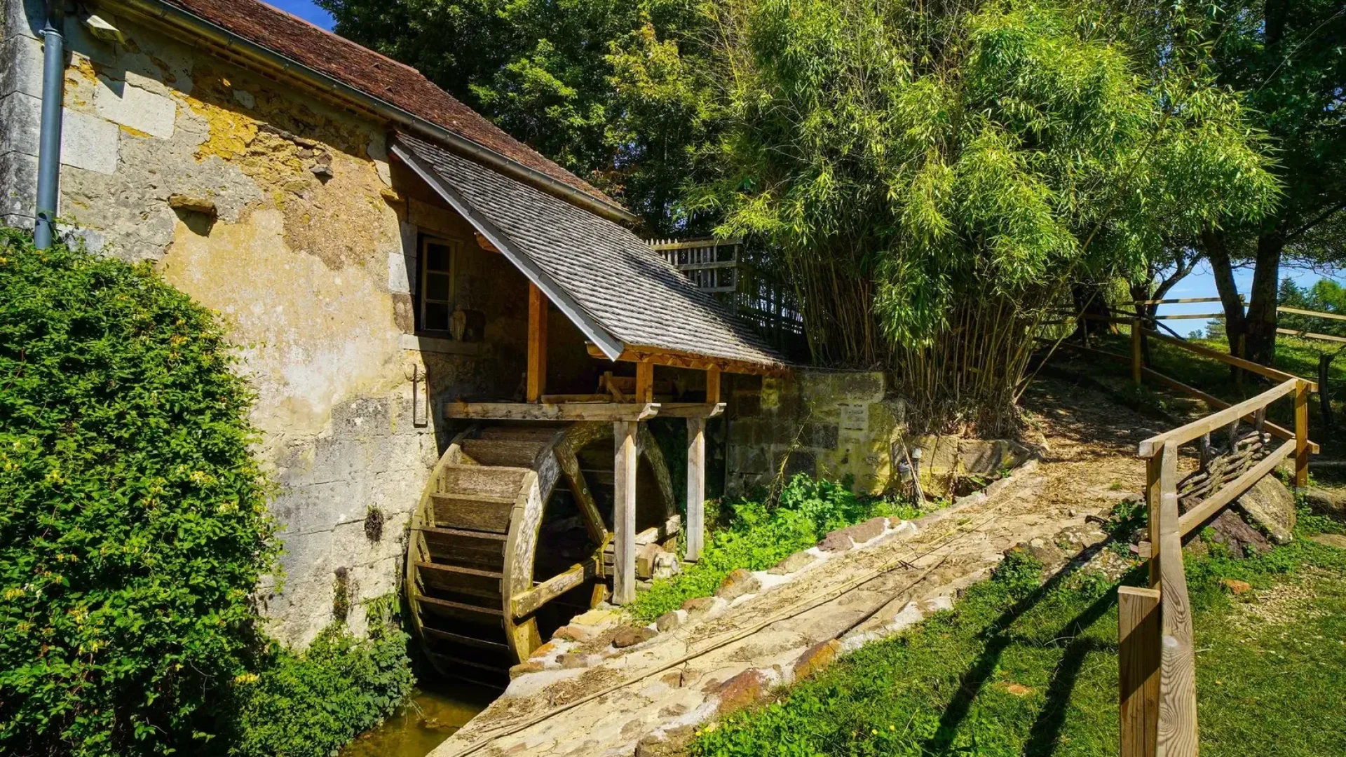 la roue du moulin de Vanneau