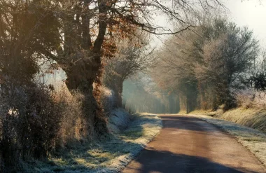 chemine route d'hiver en Puisaye