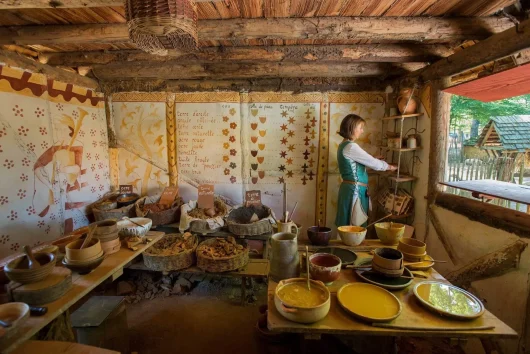 L'atelier des couleurs à Guédelon