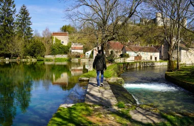 En balade à Druyes-les-Belles-Fontaines en hiver