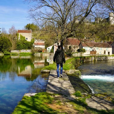 En balade à Druyes-les-Belles-Fontaines en hiver