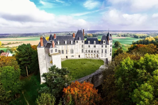Le Château de Saint-Brisson sur Loire et sa campagne environnante
