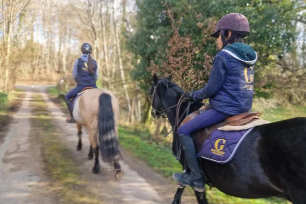 Promenade à cheval entre amis dans les chemins de Puisaye Forterre