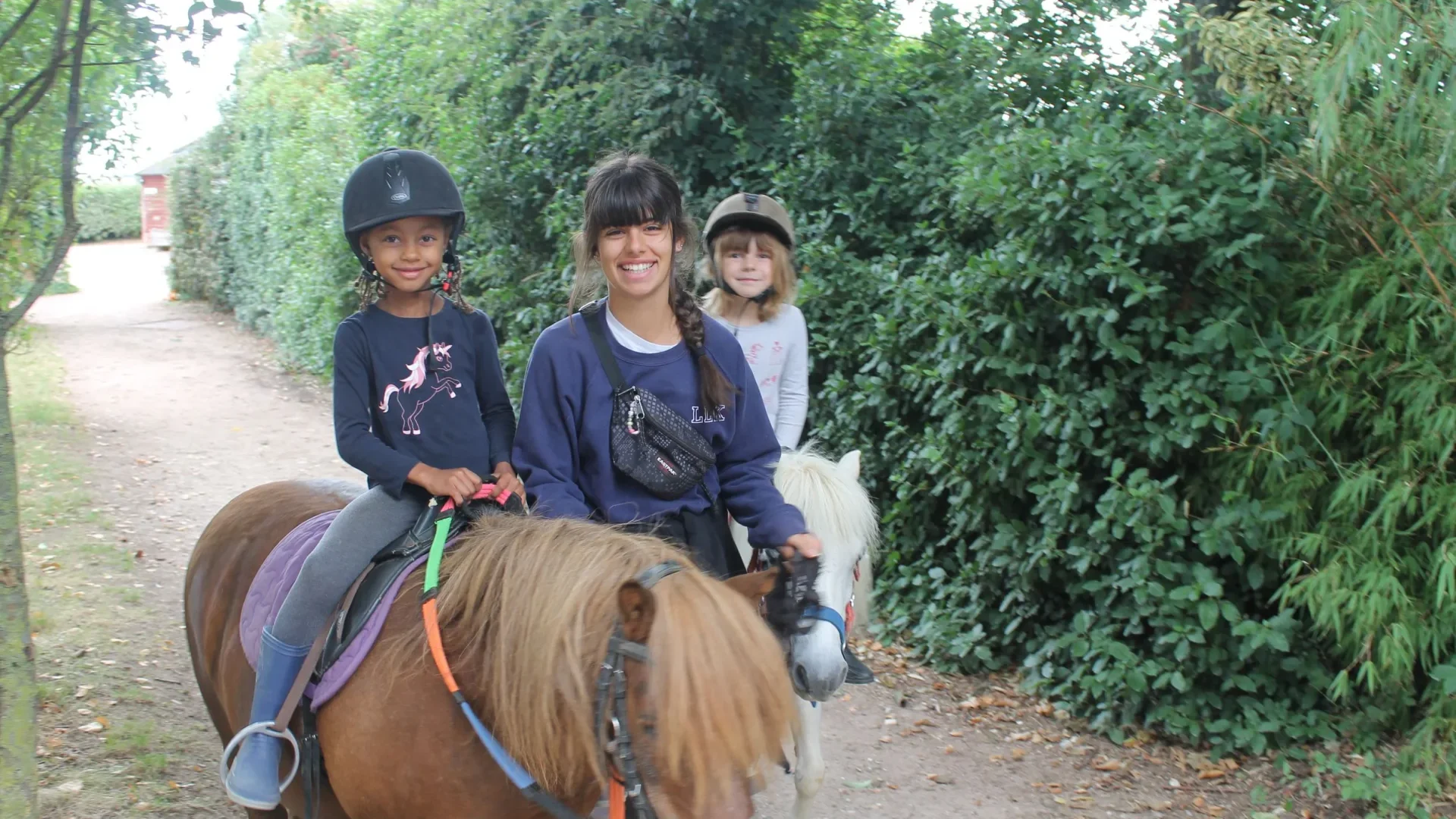 Pony ride for children